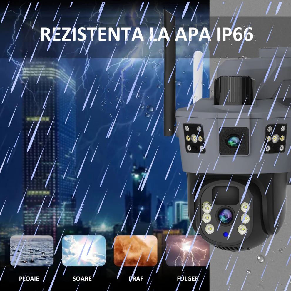 Cameră de Supraveghere Solară 4G, Zoom Optic X10, Full HD 1080p, Vedere Nocturnă 100 m engross [3]