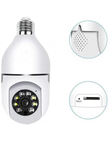 Cameră IP Wi-Fi cu Iluminare Smart E27, 1080p, 360°, Audio Bidirecțional engross [1]
