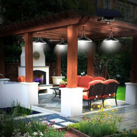 Candelabru LED solar suspendat cu 2 lămpi și telecomandă – iluminat off-grid engross [1]