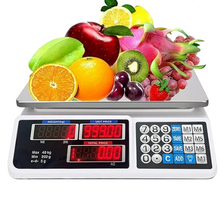 Cantare - Cântar Electric Rectangular, cu Display Digital, Capacitate 40 kg, 33 cm x 32.5 cm x 12.5 cm- engross