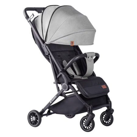 Produse si jucarii pentru copii - Cărucior copii Sport Pliabil Ultra-Ușor, 5.5 kg, Centură 5 Puncte, Spătar Reglabil, Copertină XXL, Negru/Gri engross
