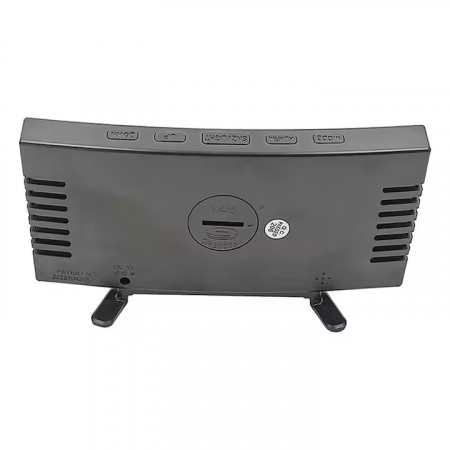 Ceas de Birou DS-3811L cu Oglindă, Afișaj LED, Alarmă & Snooze, Design Modern engross [4]