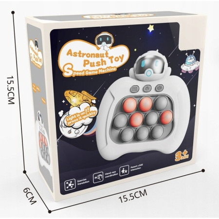 Consolă joc electronic Pop It, arcade anti-stres, dezvoltă memoria și concentrarea, cu lumini și muzică [1]