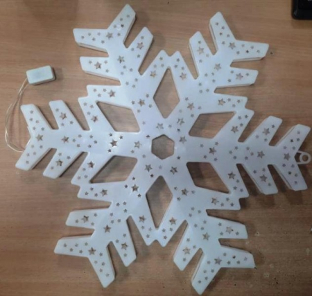 Magia Craciunului - Decorațiuni Luminoase RGB Fulg de Zăpadă – Cadouri și Suveniruri de Anul Nou, Multiple Moduri de Iluminare engross