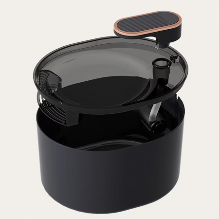 Dispenser Automat de Apă Tip Fântână pentru Pisici și Câini – 3L, Filtrare cu Cărbuni Activ, Silentios, LED Albastru engross [11]