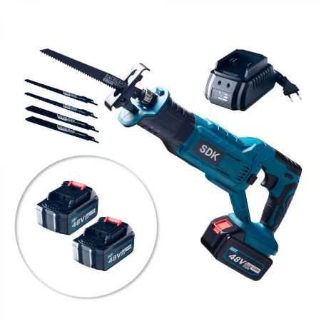 Scule Electrice si Unelte - Fierăstrău Multifuncțional Fără Fir 48V, Li-Ion – Tăiere Lemn, Metal, PVC, Carne engross