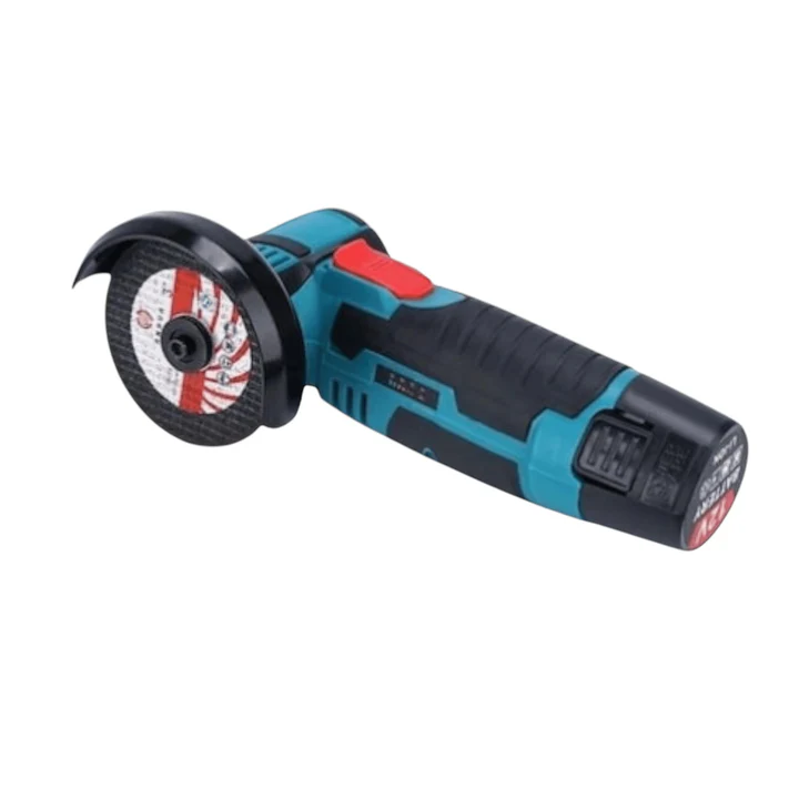 Flex Polizor cu 2 Acumulatori 48V, 19.500 RPM, 6 Discuri 76 mm, Albastru/Negru, Portabil și Profesional pentru Lucrări Precise [2]