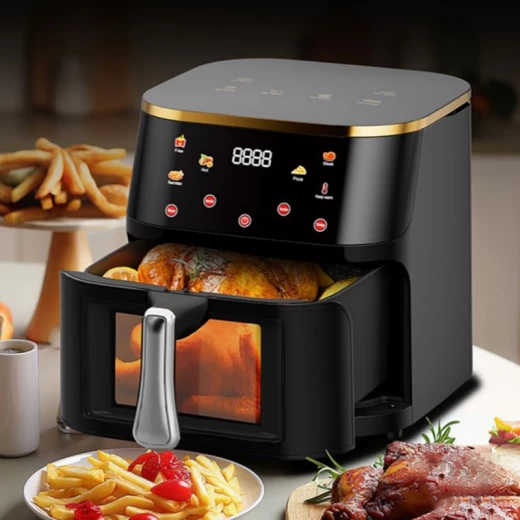 Friteuză cu Aer Cald Airfryer 10L, 2400W, 10 Programe, Display LED engross [4]