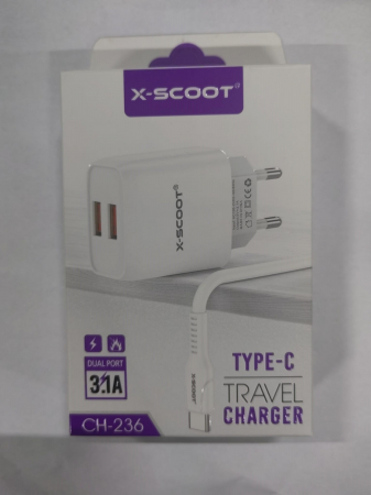 Accesorii Telefoane - Încărcător Fast Charge TIPC 3A, Dual USB-C + USB-A, Power Delivery & Quick Charge engross