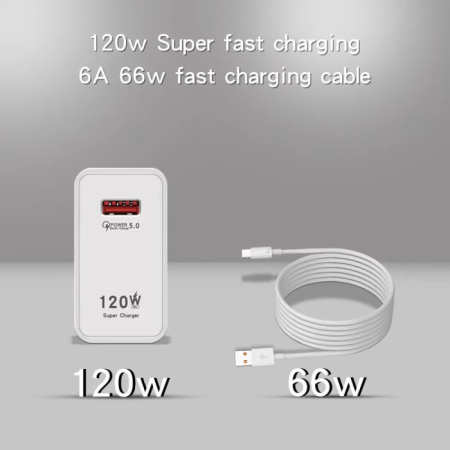Încărcător Super Rapid 120W, Universal 100-240V, Adaptor Alimentare USB lightning pentru Iphone Engross [1]