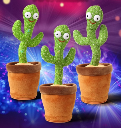 Jucărie Interactivă Cactus Dansator și Vorbitor – Cântă, Repetă Sunete și Aduce Voie Bună engross [1]