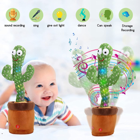 Jucărie Interactivă Cactus Dansator și Vorbitor – Cântă, Repetă Sunete și Aduce Voie Bună engross [2]