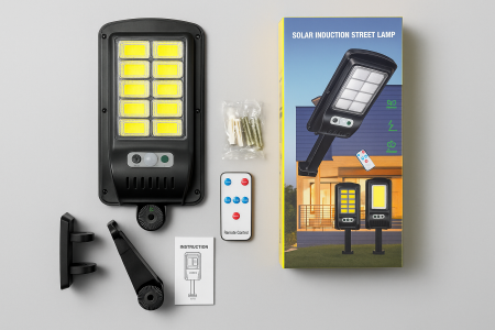 Lampa LED Solara stradala, 119 Led SMD,, cu Senzor si telecomanda COD 6035 engross [1]