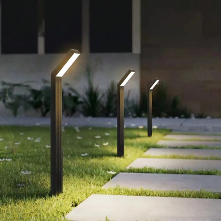 lampi si Lanterne solare led - Lampă solară LED grădină, înălțime reglabilă până la 97 cm, design modular, protecție IP65, rezistentă la intemperii