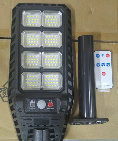 Lampă Solară Stradală IP67  – Senzor Mișcare, Telecomandă, Alb Rece 6500K engross [1]