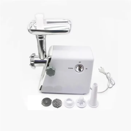 Mașină Profesională de Tocat Carne 3000W, Producție 120 kg/oră, 2 Discuri de Tăiere, Sistem Reverse, Construcție Aluminiu + ABS, Argintiu [2]