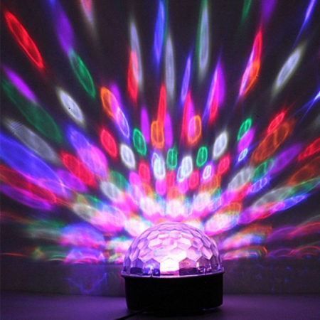 Minge Proiector glob Disco cu Senzor Sunet, 6 LED-uri RGB, Telecomandă, MP3 & Bluetooth – Efecte Luminoase Profesionale engross [6]