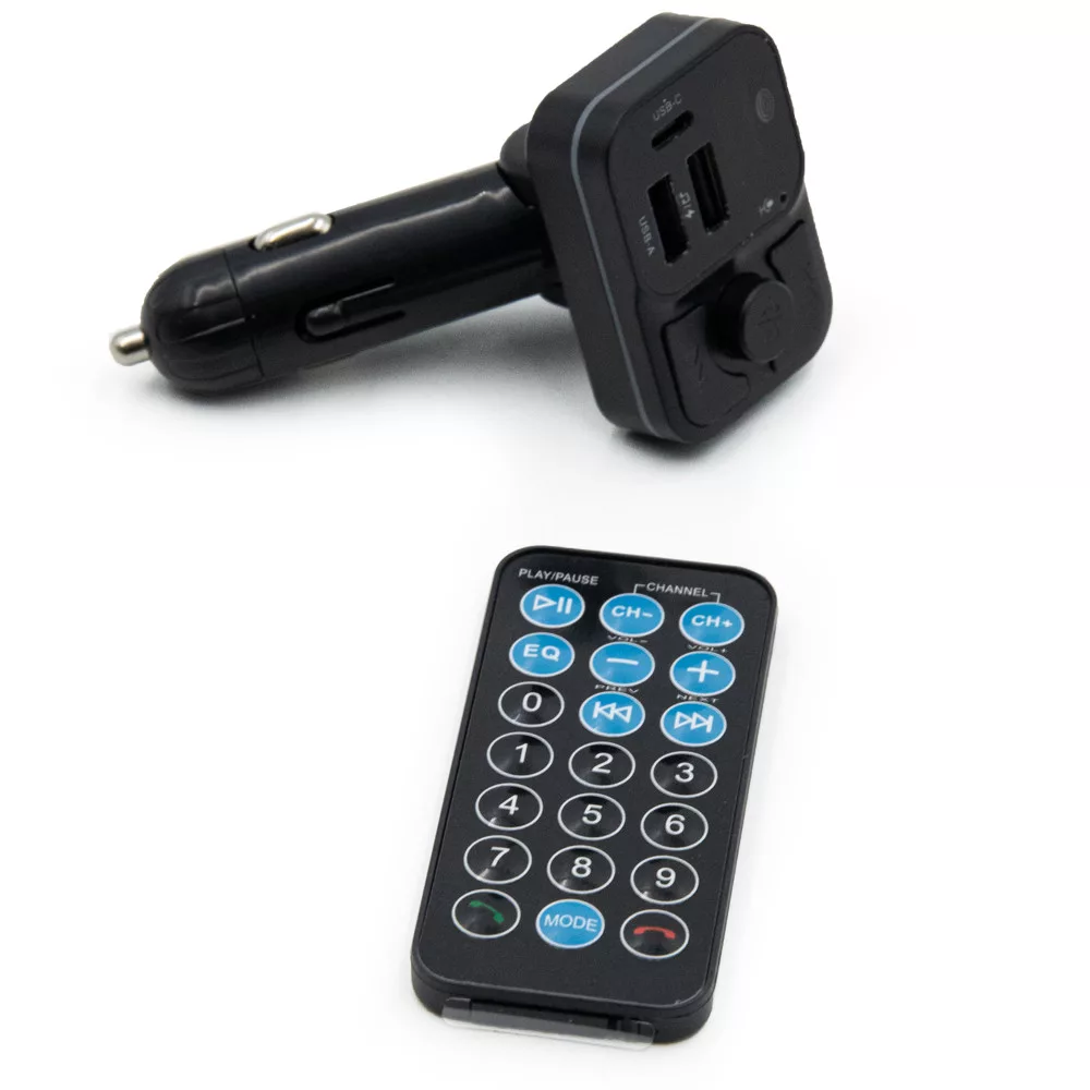 Modulator FM auto C46, USB-C + 2xUSB, LCD, LED, Hands-Free, 12–24V engross [2]