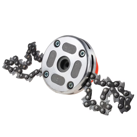 Mosor motocoasă cu lanț dublu, 33x6x9 cm, max. 10.000 RPM, lanț neted, material rezistent [2]