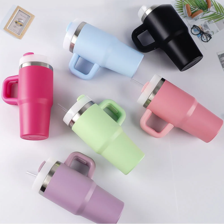 Casa si Bucatarie - Pahar Etanș pentru Copii, Oțel Inoxidabil, Rezistent și Ușor de Folosit, Ideal pentru Școală, Grădiniță sau Studenți