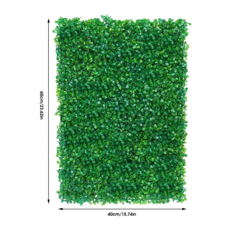 Panou verde decorativ 60×40 cm, aspect natural, montare ușoară, ideal pentru decor interior [1]