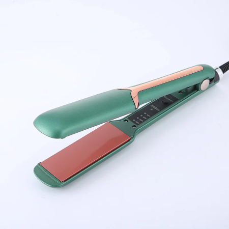 Placă de Îndreptat Părul Profesionala, Titan, 2în1, Perie Ondulatoare și Pieptene Mini, Fără Fir, Keratină [2]