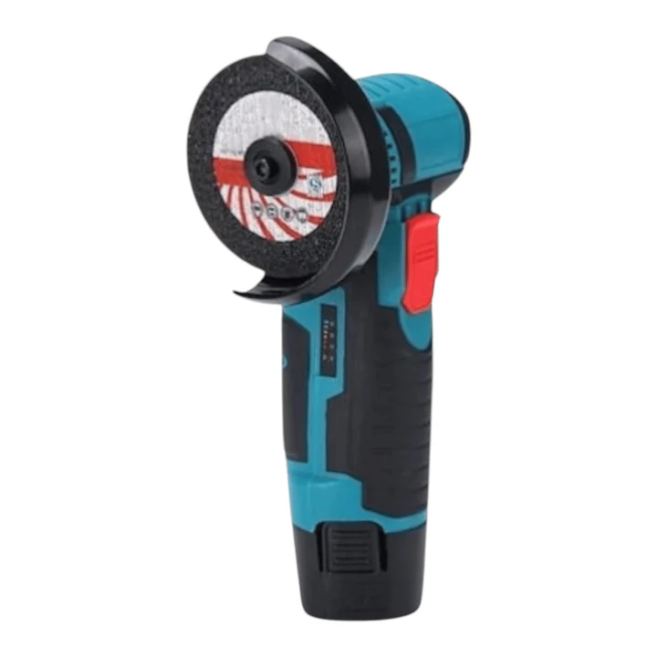 Polizor unghiular compact cu 2 Acumulatori de 48V cu disc de 3", portabil și ușor de utilizat, echipat cu 2 discuri pentru polizare [2]