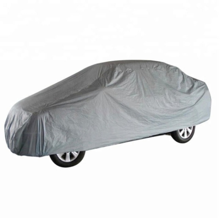 Prelată auto impermeabilă 480x175x120 cm, material PP netesut, protecție UV, fixare cu benzi elastice și curele, geantă depozitare inclusă, gri [8]