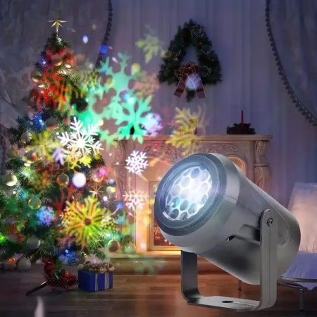Proiector Laser LED pentru Crăciun, 16 Modele Simultane, Exterior & Interior, Alimentare la Rețea – Decor Festiv Profesional engross [6]
