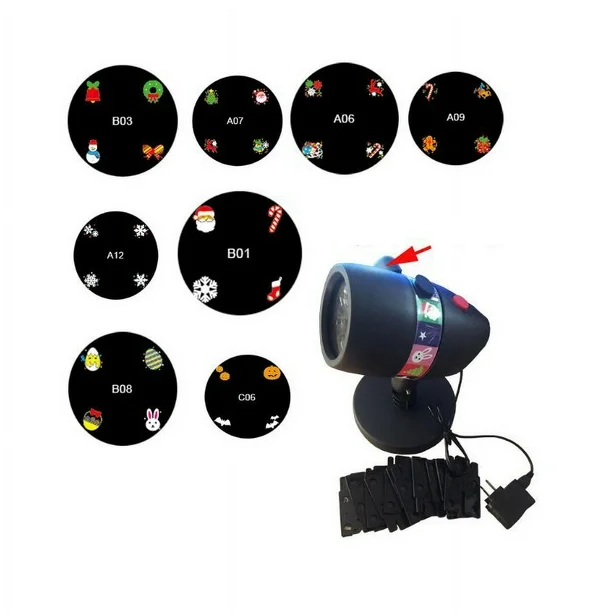 Proiector laser LED Exterior cu 12 Teme de Sărbători – Rezistent la Apă, 2 Programe, 3 Viteze, Negru engross [3]