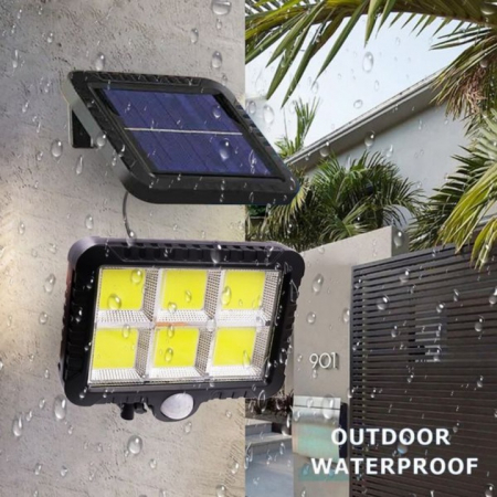 Proiector LED Solar Duo 220 lm, Lumină Rece, Senzor Mișcare, IP44 engross [3]