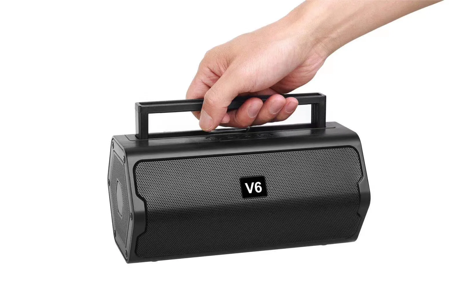 Mini Radio Portabil MP3 USB, FM – Negru, Baterie 1200 mAh engros [3]