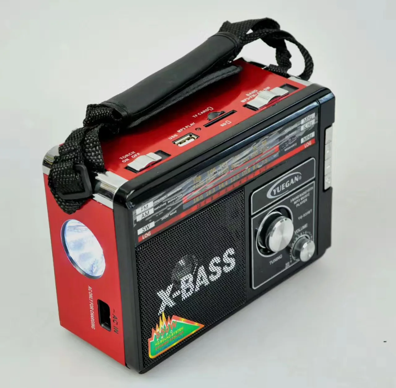 Radio cu ceas & portabile - Radio Portabil cu Lanternă 3 Benzi AM/FM engross