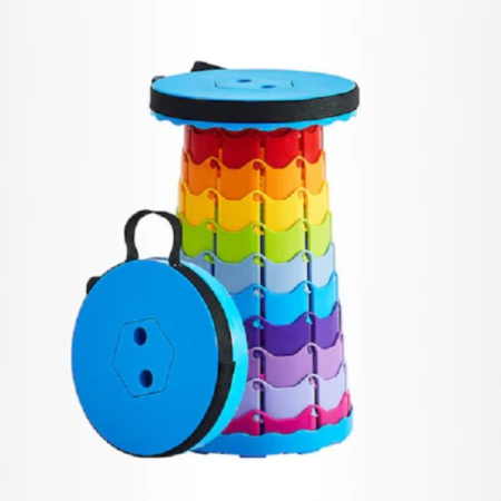 Scaun Pliabil Telescopic Extensibil, Înălțime Reglabilă 6–44 cm, Capacitate 150 kg, Sistem de Blocare prin Răsucire, Portabil [5]