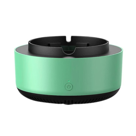 Casa si Bucatarie - Scrumieră Electrică Multifuncțională cu Ventilator și Filtru Antifum, Elimină Mirosurile, Pastilă Odorizantă Inclusă – Verde engross