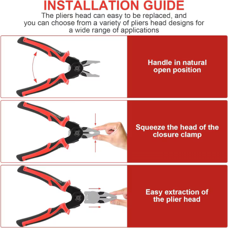 Set cleste multifunctional 5 în 1, Oțel premium, Cleste, Foarfeca, Taietor cabluri, Sertizare, Dezipare, Maner anti-alunecare [5]