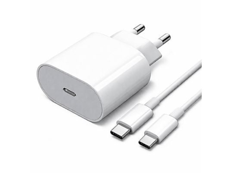 Set Încărcător Rapid USB-C + Cablu USB-C, 35W, Fast Charge, Adaptor de Rețea pentru Încărcare Rapidă, Compatibil cu Smartphone, Tabletă și Alte Dispozitive USB-C, Alb [1]