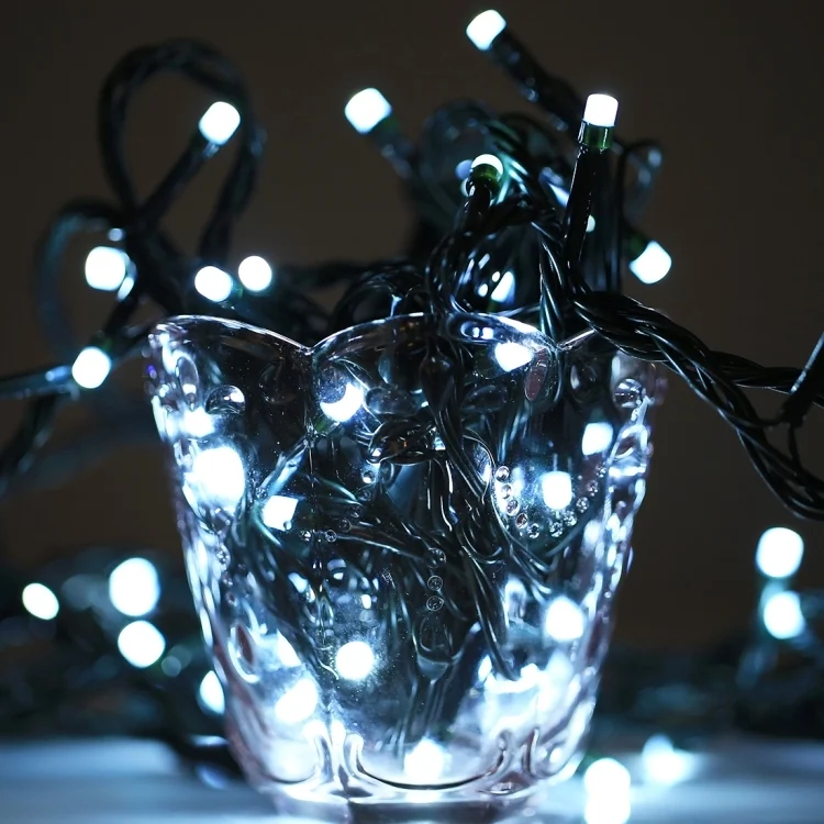 Șir Luminițe de Crăciun Multicolore LED – 9/12/18m, 100/200/300 LED-uri, Controler cu 8 Moduri, Super Luminoase engross [1]