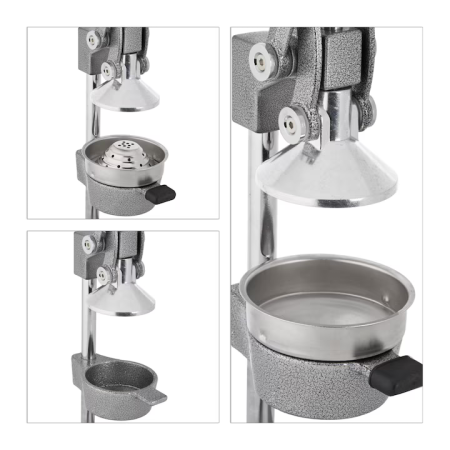 Storcător Presă Manuală pentru Fructe și Citrice, Fontă și Inox, Efect de Pârghie, 70,5 cm, 6,2 kg, Argintiu/Negru [4]