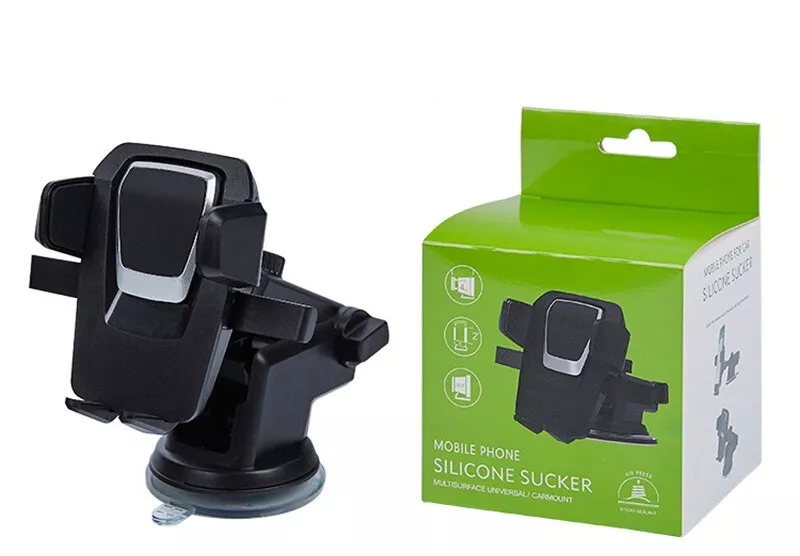 Accesorii auto - Suport Auto Telefon 2 în 1 CZ-3002B – Prindere Bord/Parbriz, Braț Ajustabil și Rotație 360° – ENGROS