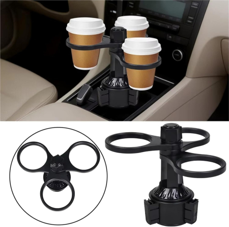 Suport Auto Universal pentru Pahare, Extensibil și Reglabil, Rotire 360°, Compatibil cu Sticle, Căni și Băuturi, Fabricat din ABS Durabil, Ideal pentru Interiorul Mașinii [2]