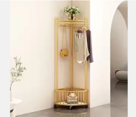 Rafturi, Organizatoare si Suporturi - Suport Colt pentru Haine, Organizator cu Raft Pantofi, Șină de Haine Independentă, Spații Mici, Asamblare Ușoară, Dimensiuni 30x41x160 cm