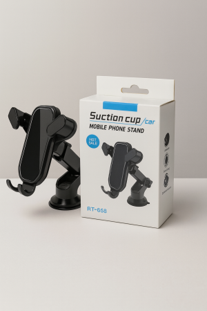 Accesorii auto - Suport Telefon Auto cu Ventuză pentru Parbriz/Bord, Rotire la 360 de Grade - RT-2288 Engross