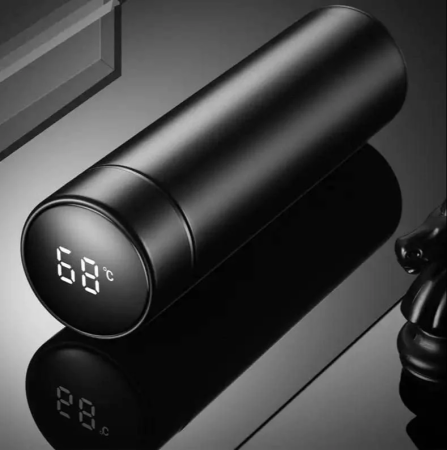 Termos Smart cu Afișaj LED, 500 ml, Negru/Roz/Albastru , Monitorizare Temperatura și Design Compact pentru Băuturi Calde și Reci [3]
