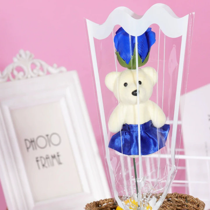 Trandafiri Artificiali cu Ursuleți de Plus – Cadouri Elegante pentru Nuntă, Aniversări, Valentine’s Day și Evenimente Speciale engross [4]