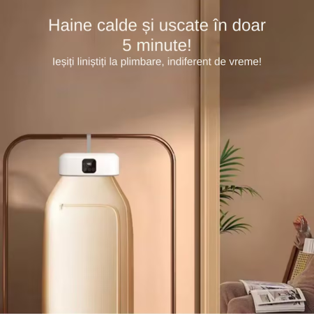Uscător de Haine Electric Portabil, Mini Dulap Pliabil, 3D Air Drying, 400W, Uscare Rapidă 30 min–6h, Temperatură Constantă, Capacitate 10 kg, Compact și Pliabil, Ideal pentru Apartament și Călătorii [5]