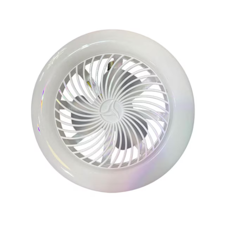 lampi si Lanterne solare led - Ventilator de Tavan cu LED, 30W, Telecomandă, 3 Trepte de Viteză, 3 Moduri de Iluminare, Flux Luminos 3600 lm, Funcție Timer și Sleep, Funcționare Silențioasă, Alimentare 85-265V, Alb