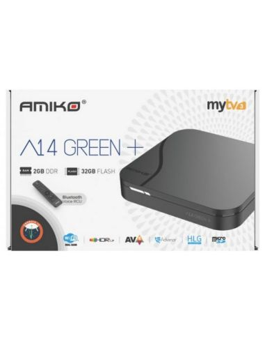 Amiko A14 Green Android TV box Android 14 media player [3]