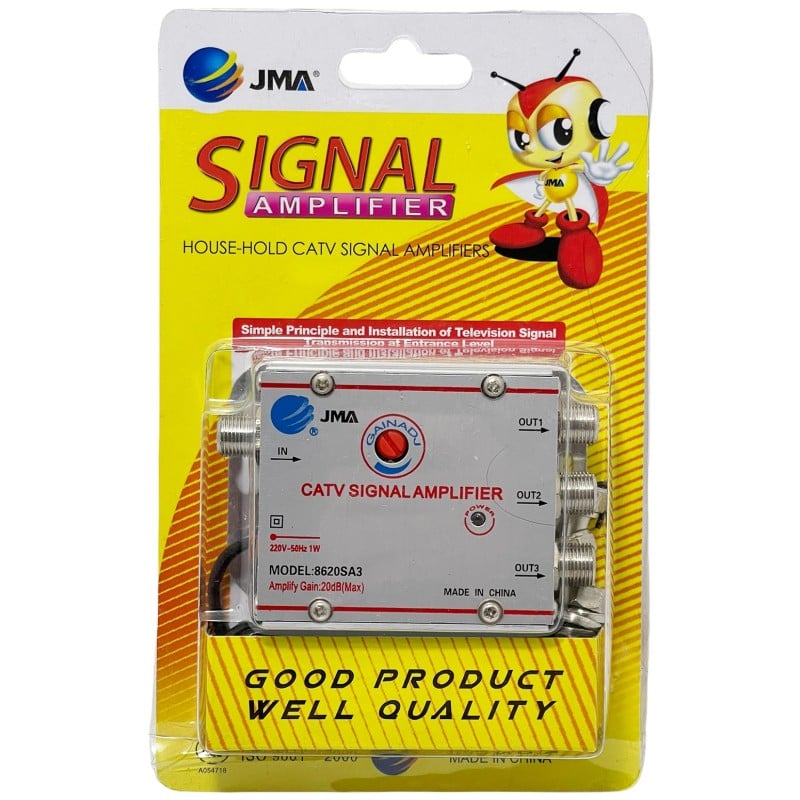 Amplificator splitter semnal TV/CATV, 3 iesiri, 20db [3]