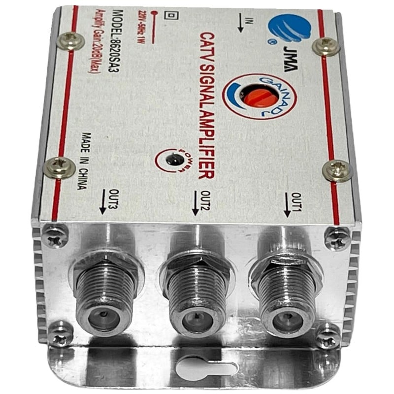 Amplificator splitter semnal TV/CATV, 3 iesiri, 20db [2]